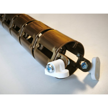 КАНАЛ ДЛЯ ПРОВОДОВ СТОЛА ГИБКИЙ COLOR DESK A-740 (140) БРОНЗОВЫЙ МЕТАЛЛИК С БОЛЬШИМ МЕТАЛЛИЧЕСКИМ ОСНОВАНИЕМ 2