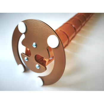 КАНАЛ ДЛЯ ПРОВОДОВ СТОЛА ГИБКИЙ COLOR DESK A-740 (140) ЗОЛОТОЙ МЕТАЛЛИК С БОЛЬШИМ МЕТАЛЛИЧЕСКИМ ОСНОВАНИЕМ 5