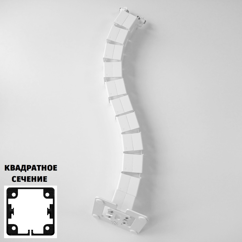 КАБЕЛЬ КАНАЛ К-740-Б (140) БЕЛЫЙ КВАДРАТНЫЙ С БОЛЬШИМ МЕТАЛЛИЧЕСКИМ ОСНОВАНИЕМ 1