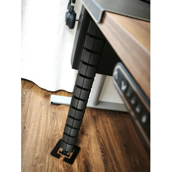 КАНАЛ ДЛЯ ПРОВОДОВ Т-850-Ч ЧЁРНЫЙ ГИБКИЙ ОВАЛЬНОЕ СЕЧЕНИЕ 1