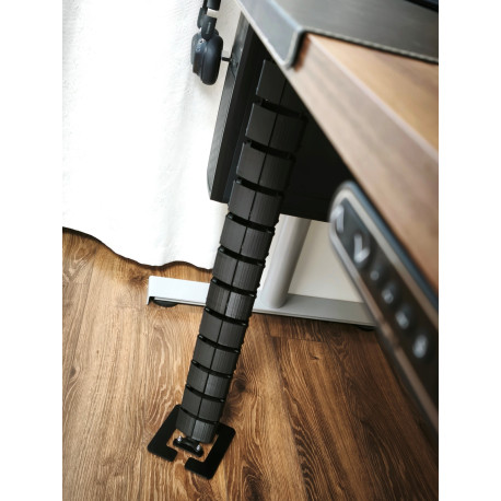 КАНАЛ ДЛЯ ПРОВОДОВ Т-850-Ч ЧЁРНЫЙ ГИБКИЙ ОВАЛЬНОЕ СЕЧЕНИЕ 1