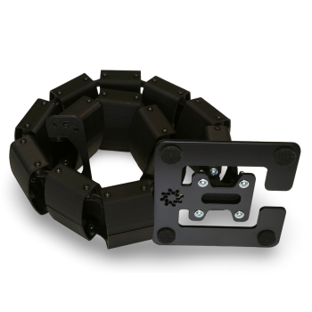 КАНАЛ ДЛЯ ПРОВОДОВ Т-850-Ч ЧЁРНЫЙ ГИБКИЙ ОВАЛЬНОЕ СЕЧЕНИЕ 4