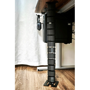 КАНАЛ ДЛЯ ПРОВОДОВ Т-850-Ч ЧЁРНЫЙ ГИБКИЙ ОВАЛЬНОЕ СЕЧЕНИЕ 3