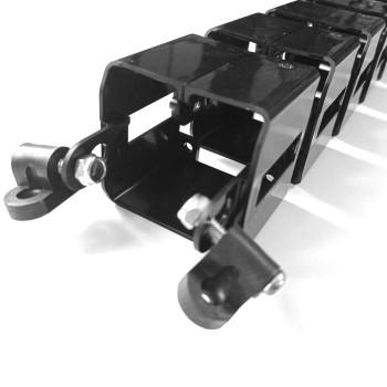 ГИБКИЙ КАБЕЛЬ КАНАЛ ДЛЯ СТОЛОВ С ЭЛЕКТРОПРИВОДОМ ЕЛK-1320 (Ч-140) ЧЁРНЫЙ 3