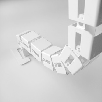 ГИБКИЙ КАБЕЛЬ КАНАЛ ДЛЯ СТОЛОВ С ЭЛЕКТРОПРИВОДОМ EЛK-1320 (Б-140) БЕЛЫЙ 3