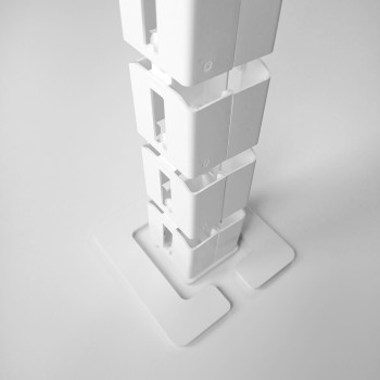 ГИБКИЙ КАБЕЛЬ КАНАЛ ДЛЯ СТОЛОВ С ЭЛЕКТРОПРИВОДОМ EЛK-1320 (Б-140) БЕЛЫЙ 4