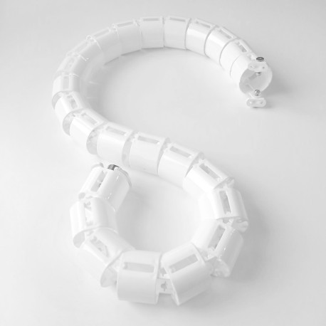 КАБЕЛЬ КАНАЛ ЕЛ-1460-Б БЕЛЫЙ ДЛЯ СТОЛОВ С РЕГУЛИРОВКОЙ ВЫСОТЫ СТОЛЕШНИЦЫ 1