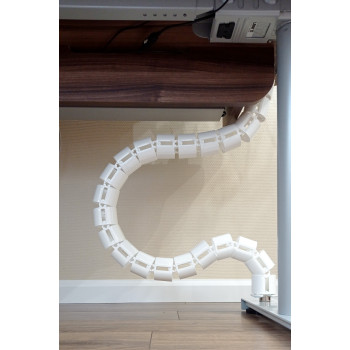 КАБЕЛЬ КАНАЛ ЕЛ-1460-Б БЕЛЫЙ ДЛЯ СТОЛОВ С РЕГУЛИРОВКОЙ ВЫСОТЫ СТОЛЕШНИЦЫ 2