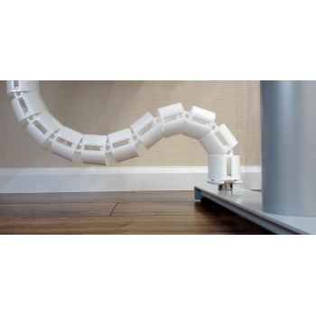 КАБЕЛЬ КАНАЛ ЕЛ-1460-Б БЕЛЫЙ ДЛЯ СТОЛОВ С РЕГУЛИРОВКОЙ ВЫСОТЫ СТОЛЕШНИЦЫ 4