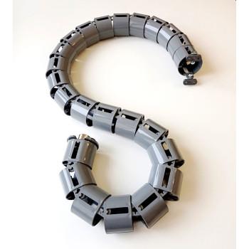 КАБЕЛЬ КАНАЛ ЕЛ-1460-С СЕРЫЙ ДЛЯ СТОЛОВ С РЕГУЛИРОВКОЙ ВЫСОТЫ СТОЛЕШНИЦЫ 1