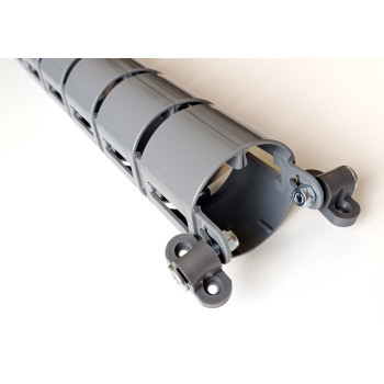 КАБЕЛЬ КАНАЛ ЕЛ-1460-С СЕРЫЙ ДЛЯ СТОЛОВ С РЕГУЛИРОВКОЙ ВЫСОТЫ СТОЛЕШНИЦЫ 4