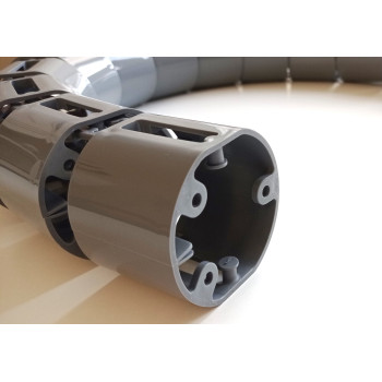 КАБЕЛЬ КАНАЛ ЕЛ-1460-С СЕРЫЙ ДЛЯ СТОЛОВ С РЕГУЛИРОВКОЙ ВЫСОТЫ СТОЛЕШНИЦЫ 7