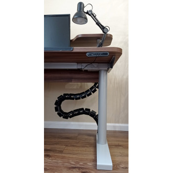 КАБЕЛЬ КАНАЛ ЕЛ-1460-Ч ЧЁРНЫЙ ДЛЯ СТОЛОВ С РЕГУЛИРОВКОЙ ВЫСОТЫ СТОЛЕШНИЦЫ 2