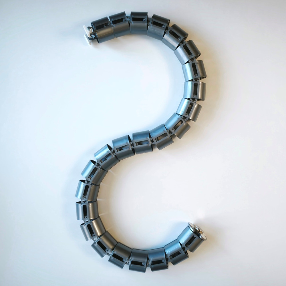 КАБЕЛЬ-КАНАЛ COLOR DESK EЛ-1460 СЕРЕБРЯНЫЙ МЕТАЛЛИК ДЛЯ ПРОВОДОВ СТОЛОВ С ЭЛЕКТРИЧЕСКОЙ РЕГУЛИРОВКОЙ ВЫСОТЫ 1