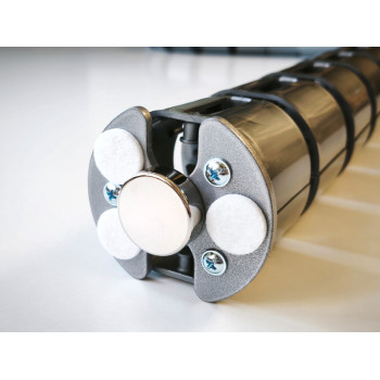 КАБЕЛЬ-КАНАЛ COLOR DESK EЛ-1460 СЕРЕБРЯНЫЙ МЕТАЛЛИК ДЛЯ ПРОВОДОВ СТОЛОВ С ЭЛЕКТРИЧЕСКОЙ РЕГУЛИРОВКОЙ ВЫСОТЫ 5