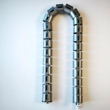 КАБЕЛЬ-КАНАЛ COLOR DESK EЛ-1460 СЕРЕБРЯНЫЙ МЕТАЛЛИК ДЛЯ ПРОВОДОВ СТОЛОВ С ЭЛЕКТРИЧЕСКОЙ РЕГУЛИРОВКОЙ ВЫСОТЫ 2