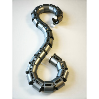 КАБЕЛЬ-КАНАЛ COLOR DESK EЛ-1460 СЕРЕБРЯНЫЙ МЕТАЛЛИК ДЛЯ ПРОВОДОВ СТОЛОВ С ЭЛЕКТРИЧЕСКОЙ РЕГУЛИРОВКОЙ ВЫСОТЫ 3