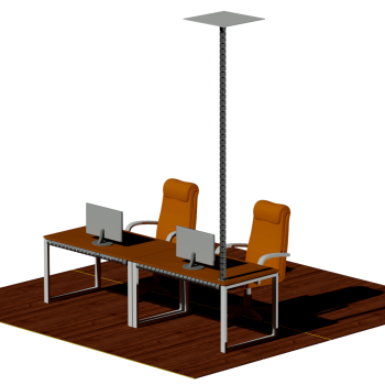 КАБЕЛЬ-КАНАЛ ПИТОН-1450 ГРАФИТ ОТ ПОТОЛКА К ПИСЬМЕННОМУ СТОЛУ 2