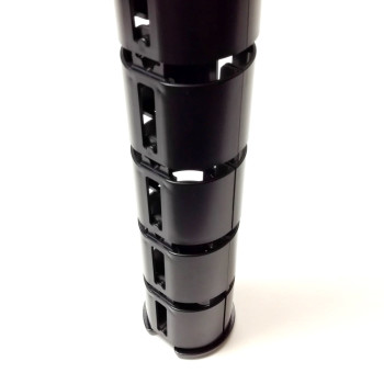 КАНАЛ ДЛЯ ПРОВОДОВ M-740-Ч ЧЁРНЫЙ МАТОВЫЙ С МАЛЫМ ОСНОВАНИЕМ 3