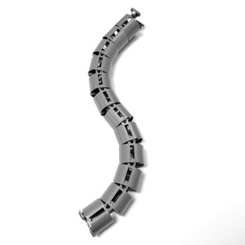 КАНАЛ ДЛЯ ПРОВОДОВ M-740-С СЕРЫЙ МАТОВЫЙ С МАЛЫМ ОСНОВАНИЕМ 1