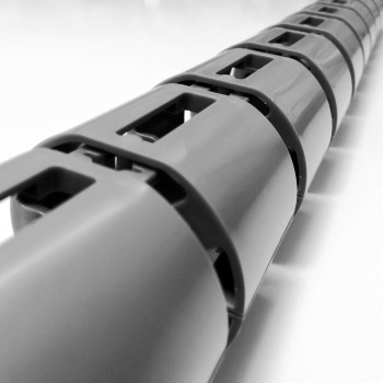 КАНАЛ ДЛЯ ПРОВОДОВ M-740-С СЕРЫЙ МАТОВЫЙ С МАЛЫМ ОСНОВАНИЕМ 3