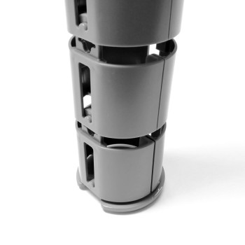 КАНАЛ ДЛЯ ПРОВОДОВ M-740-С СЕРЫЙ МАТОВЫЙ С МАЛЫМ ОСНОВАНИЕМ 9