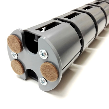 КАНАЛ ДЛЯ ПРОВОДОВ M-740-С СЕРЫЙ МАТОВЫЙ С МАЛЫМ ОСНОВАНИЕМ 10