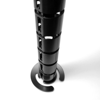 КАНАЛ ДЛЯ ПРОВОДОВ M-740-Ч (140-1) ЧЁРНЫЙ МАТОВЫЙ С БОЛЬШИМ ОСНОВАНИЕМ 1