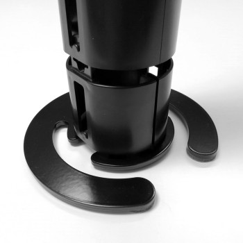 КАНАЛ ДЛЯ ПРОВОДОВ M-740-Ч (140-1) ЧЁРНЫЙ МАТОВЫЙ С БОЛЬШИМ ОСНОВАНИЕМ 5