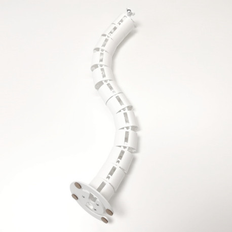 КАНАЛ ДЛЯ ПРОВОДОВ M-740-Б (140-1) БЕЛЫЙ МАТОВЫЙ С БОЛЬШИМ ОСНОВАНИЕМ 1