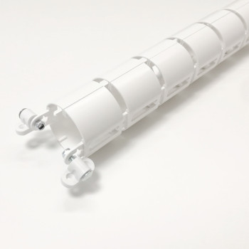 КАНАЛ ДЛЯ ПРОВОДОВ M-740-Б (140-1) БЕЛЫЙ МАТОВЫЙ С БОЛЬШИМ ОСНОВАНИЕМ 4