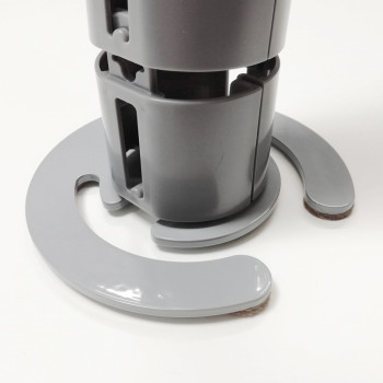 КАНАЛ ДЛЯ ПРОВОДОВ M-740-С (140-1) СЕРЫЙ МАТОВЫЙ С БОЛЬШИМ ОСНОВАНИЕМ 3