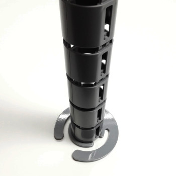 КАНАЛ ДЛЯ ПРОВОДОВ M-740-ГР (140-1) ГРАФИТ МАТОВЫЙ С БОЛЬШИМ ОСНОВАНИЕМ 3