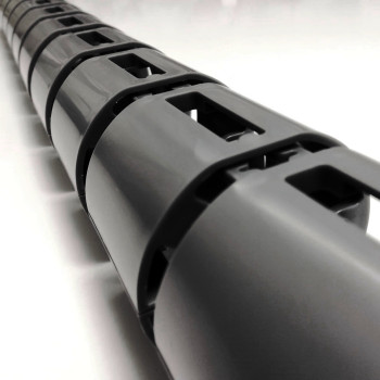 КАНАЛ ДЛЯ ПРОВОДОВ M-740-ГР (140-1) ГРАФИТ МАТОВЫЙ С БОЛЬШИМ ОСНОВАНИЕМ 7