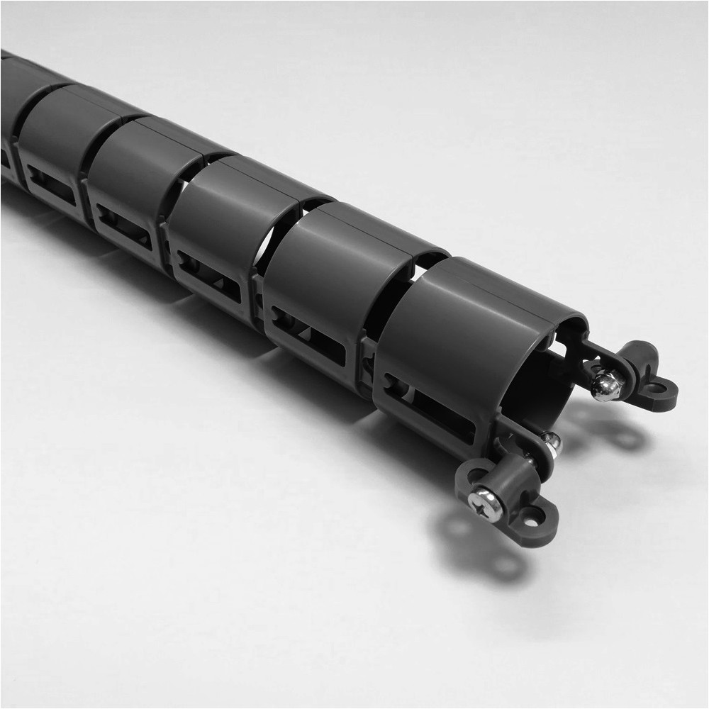 КАНАЛ ДЛЯ ПРОВОДОВ M-740-ГР (140-1) ГРАФИТ МАТОВЫЙ С БОЛЬШИМ ОСНОВАНИЕМ 1