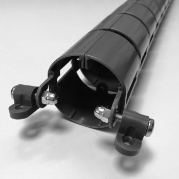 КАНАЛ ДЛЯ ПРОВОДОВ M-740-ГР (140-1) ГРАФИТ МАТОВЫЙ С БОЛЬШИМ ОСНОВАНИЕМ 5