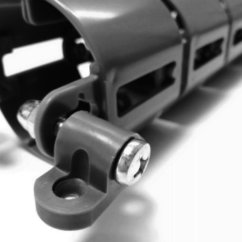 КАНАЛ ДЛЯ ПРОВОДОВ M-740-ГР (140-1) ГРАФИТ МАТОВЫЙ С БОЛЬШИМ ОСНОВАНИЕМ 8